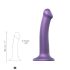 Strap-on-me Metalne Läikega M - nahasõbralik dildo (metallik lilla)