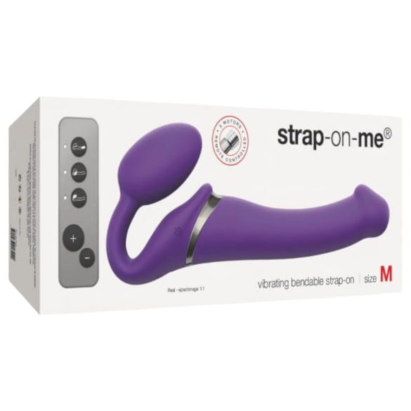 Strap-on-me M - kinnitatav vibraator ilma rihmata (lilla)