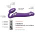 Strap-on-me M - kinnitatav vibraator ilma rihmata (lilla)