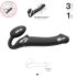 Strap-on-me M - kinnitatav vibraator - keskmine (must)