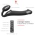 Strap-on-me M - kinnitatav vibraator - keskmine (must)