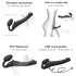 Strap-on-me M - kinnitatav vibraator - keskmine (must)