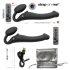 Strap-on-me M - kinnitatav vibraator - keskmine (must)