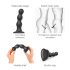 Strap-on-me Pallid S - kuulikujuline iminapaga dildo (must)