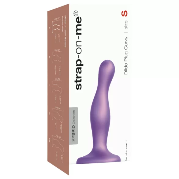 Strap-on-me Curvy S - laineline iminapaga dildo (lilla)