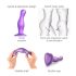 Strap-on-me Kaarjas M - laineline iminapaga dildo (lilla)