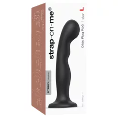 Strap-on-me - kaardus dildo iminapaga - must - P&G L