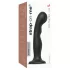 Strap-on-me - kaardus dildo iminapaga - must - P&G L