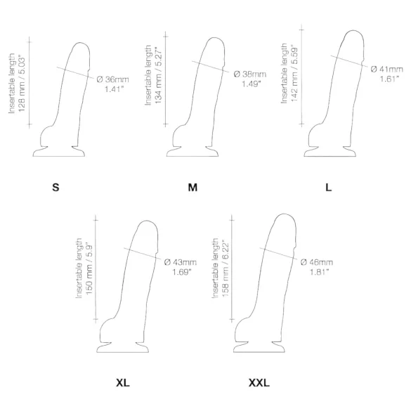 Strap-on-me M - kahekordne iminapaga dildo (kehavärvi)