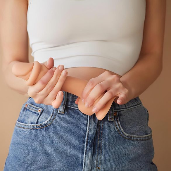 Strap-on-me M - realistlik kahekihiline dildoga iminapaga - naturaalne