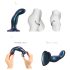 Strap-on-me Snaky M - kaardus anaalne dildo (sinine)