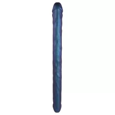 Strap-on-me - topelt dildo - metallik sinine