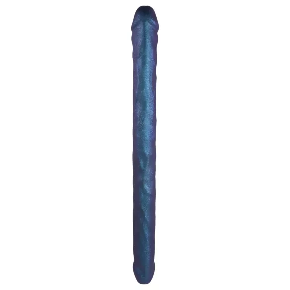 Strap-on-me - topelt dildo - metallik sinine