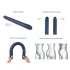 Strap-on-me - topelt dildo - metallik sinine
