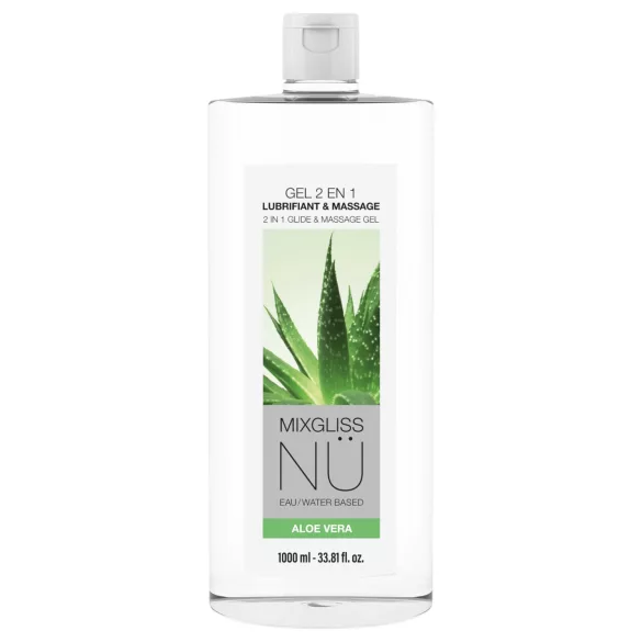 Mixgliss Nu Aloe Vera - nuru massaažigeel ja libesti (1000 ml)