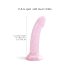 Dildolls Starlight - täheline iminapaga dildo (roosa)