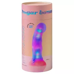   Love to Love Sugar Bomb - valgustusega LED-silikoondildo (roosa-kollane) - 16,9 cm