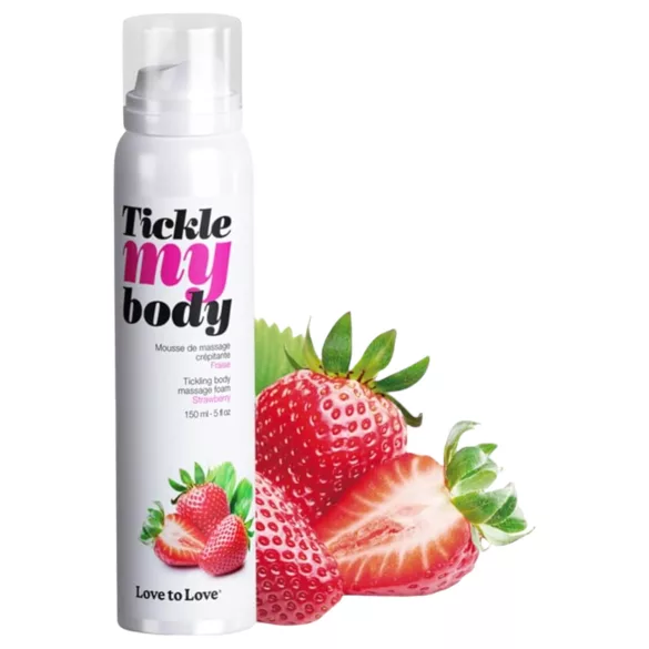 Tickle my body - massaaživaht - maasikas - 150 ml