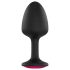 Dorcel - anaaliplugg geisha stiilis - roosa kiviga - must, M