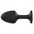 Dorcel Geisha Teemant Plug XL - valge kiviga anaalmänguasi (must)