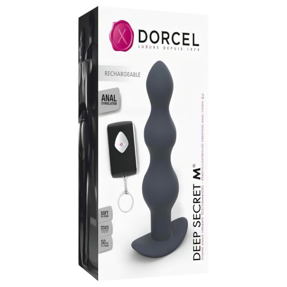 Dorcel Deep Secret M - laetav anaalvibraator (must)