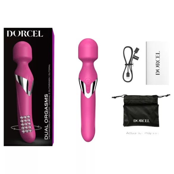 Dorcel Dual Orgasms - akuga, 2‑ühes massaaživibraator (roosa)