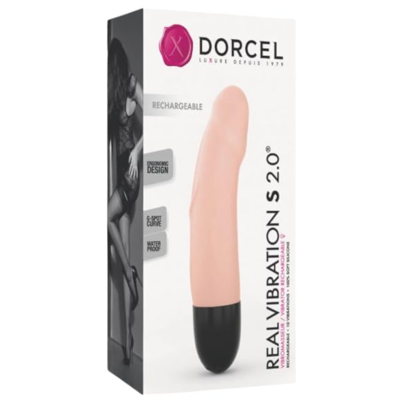 Dorcel Real Vibration S 2.0 - akutoitel vibreeriv mänguasi (naturaalne)