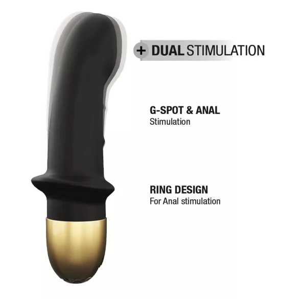 Dorcel Mini Lover 2.0 - laetav, G-punkti vibraator (must-kuld)