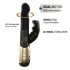 Dorcel Baby Rabbit 2.0 - kliitorivarrelline vibraator (must-kuldne)