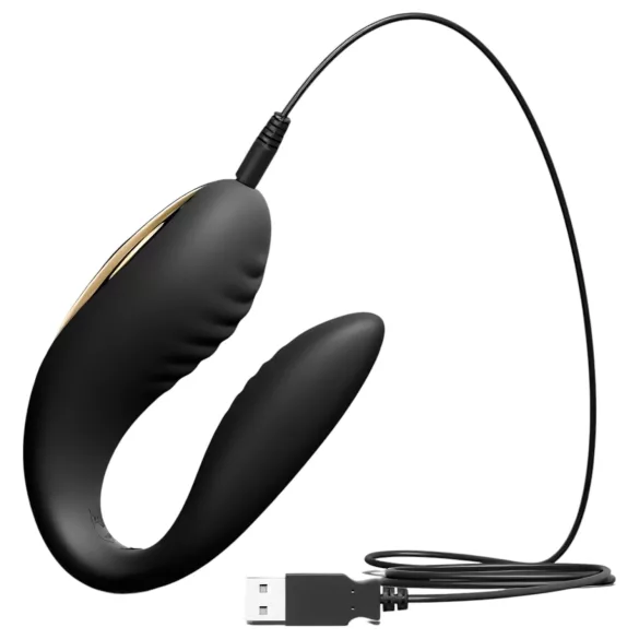 Dorcel Perfect Lover - paarivibraator - juhtmevaba, laetav - must