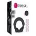 Dorcel Stronger Ring - metallist tugevdusega peeniserõngas - must