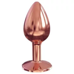   Dorcel Diamond Plug S - alumiiniumist anaalplug - väike (roosakuldne)