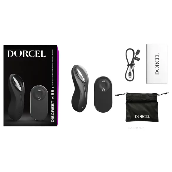 Dorcel Discreet Vibe + - laetav raadios kliitori vibraator (must)