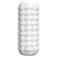   Dorcel Cup Tight - pärlitatud kanaliga masturbaator meestele (valge)