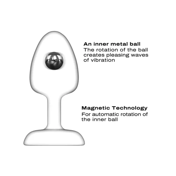 Dorcel - kuulidega, kaugjuhitav anaalvibraator M - (must)