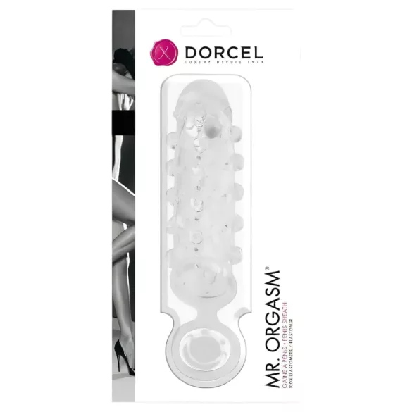 Dorcel Mr. Orgasm - kuulidega peenisekate (läbipaistev)