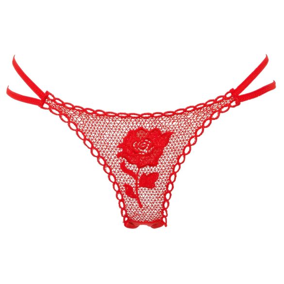 Panty Rose - stringtanga roosivarres - punane (S-L)