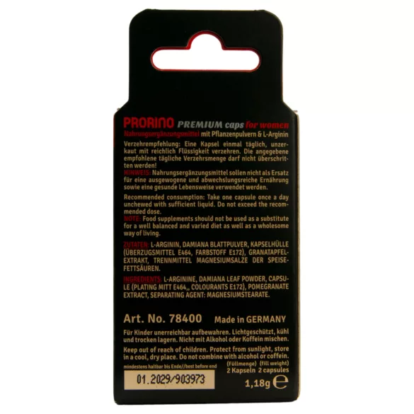 PRORINO - toidulisandi kapslid naistele - 2 tk