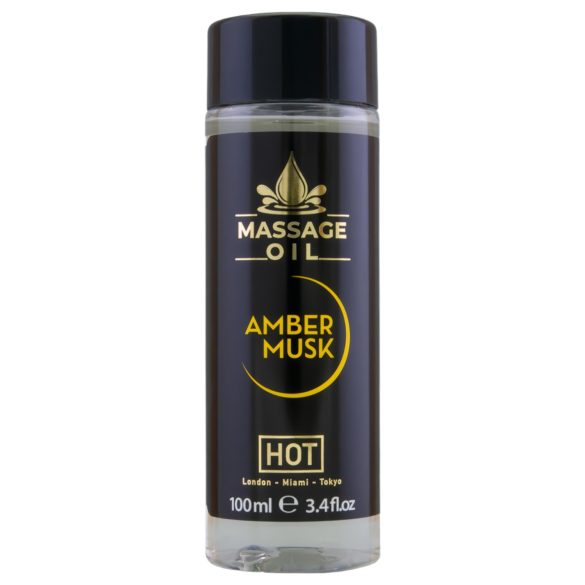 HOT nahahooldus massaažiõli - merevaik ja muskus (100 ml)