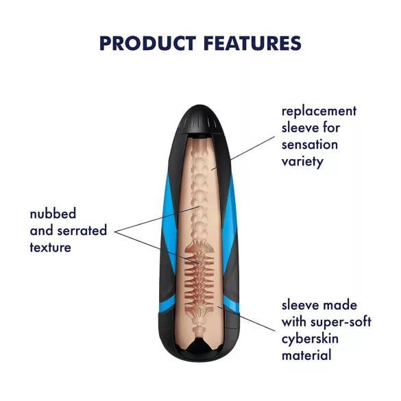 Satisfyer - masturbaatori sisemine hülsis Tornado Bliss