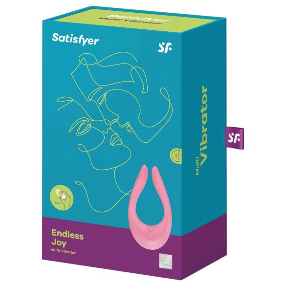Satisfyer Endless Joy - akutoitel pöörlev paarivibraator (roosa)