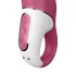 Satisfyer Petting Hippo - aku vibraator - veekindel - roosa