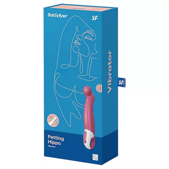 Satisfyer Petting Hippo - akuga, veekindel vibraator (roosa)