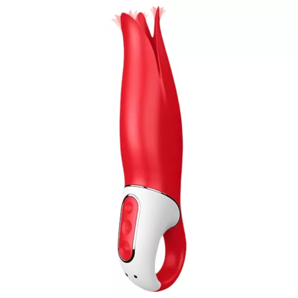 Satisfyer Power Flower - akuga veekindel vibraator - punane