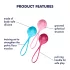 Satisfyer - geishakuulide komplekt - 3-osaline treenimispallide komplekt