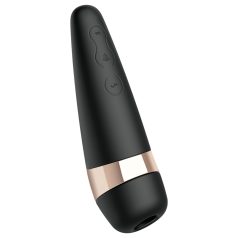 Satisfyer Pro 3+ - veekindel akuga kliitorivibraator must