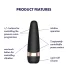 Satisfyer Pro 3+ - veekindel akuga kliitorivibraator must