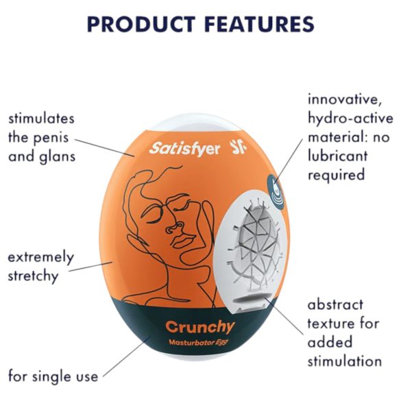 Satisfyer Egg Crunchy - meeste masturbaator muna - 1 tk