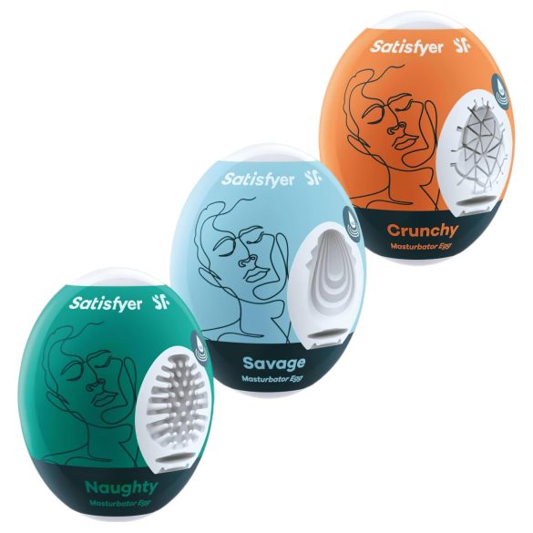 Satisfyer Egg NSC - masturbaatori munade komplekt (3 tk)
