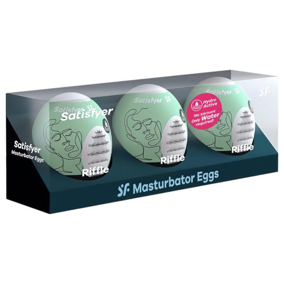 Satisfyer Egg Riffle - masturbaatorimuna komplekt 3 tk